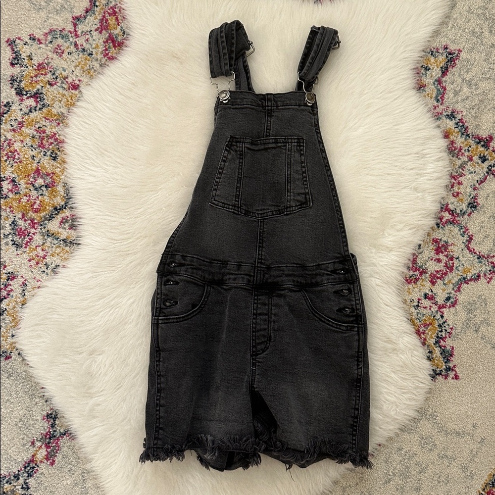 Joe's Jeans Charcoal Denim Overall Shorts size 7